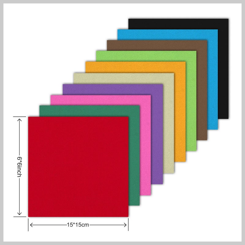 BUBU Origami Paper Double Sided Color - 200 Sheets - 20 Colors - 6 Inch Square Easy Fold Paper for Beginner - Image 2